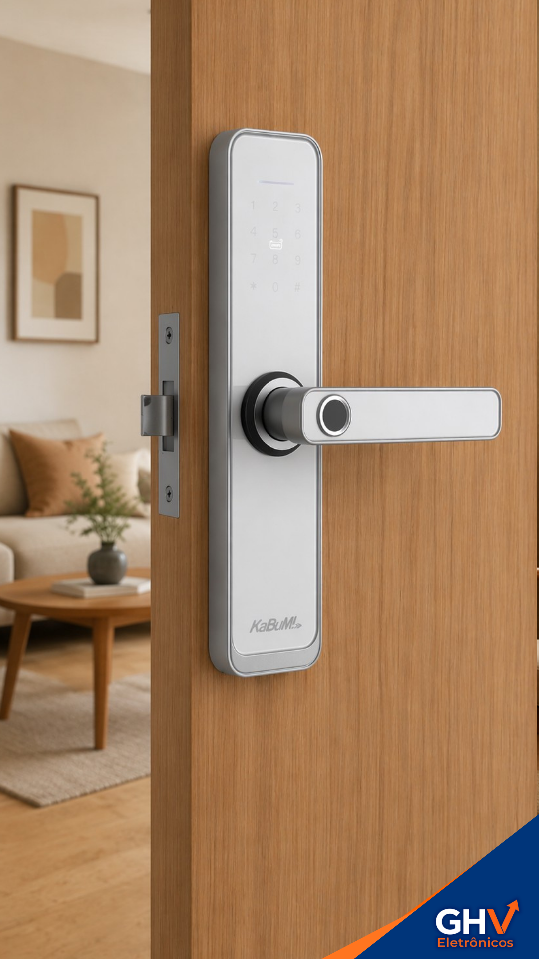 Fechadura Kabum Smart 500 instalada